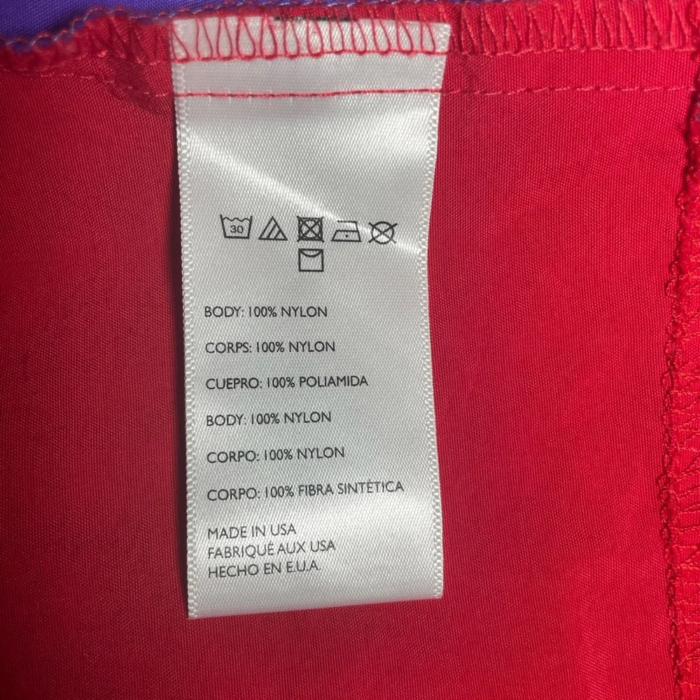 Urban Renewal‎ Red Purple Colorblock Reworked Shorts size XS - Picture 8 of 9